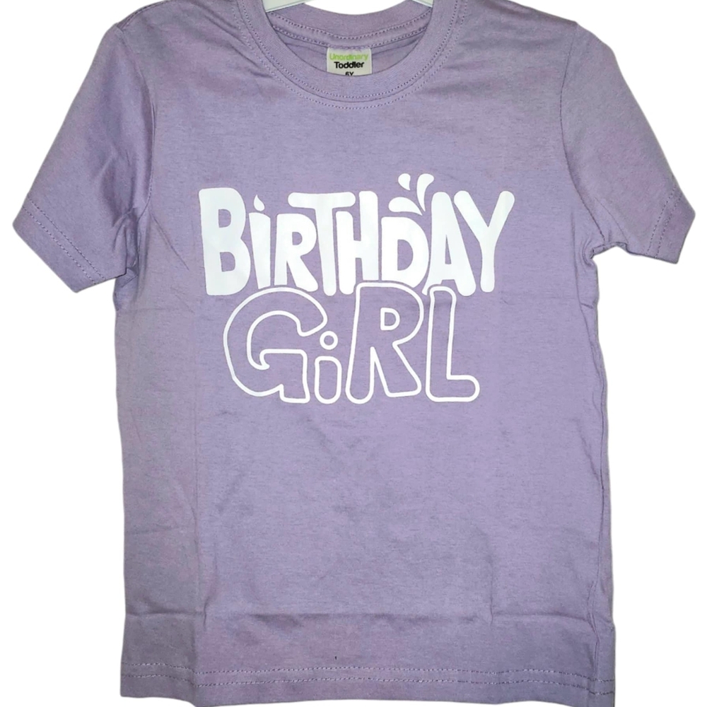Unordinary Toddler 6Y Purple Birthday Girl TShirt